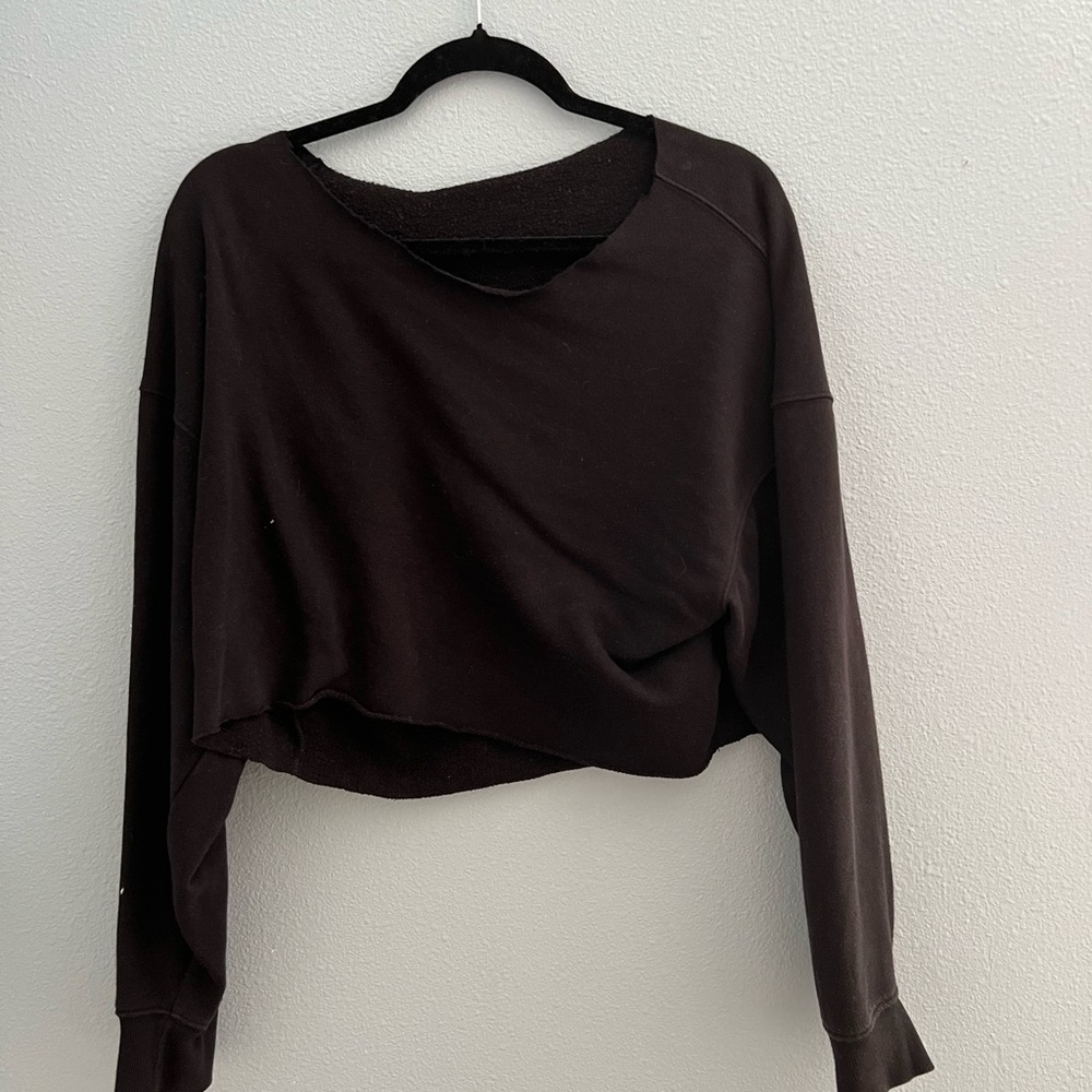 Women's Black Cropped Top